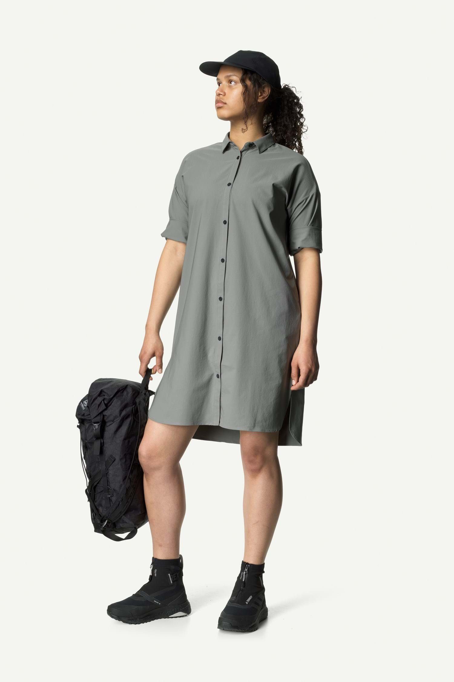 Houdini Hemdblusenkleid W's Route Shirt Dress (1-tlg)