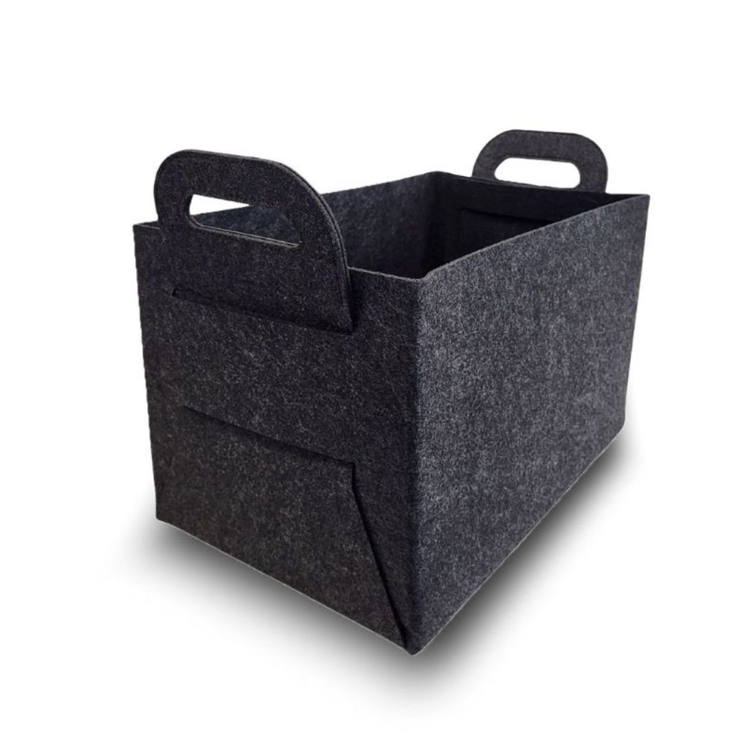 ToCi Kaminholzkorb XL Filz-Kaminholzkorb Filztasche mit Tragegriffen 36x23x25cm