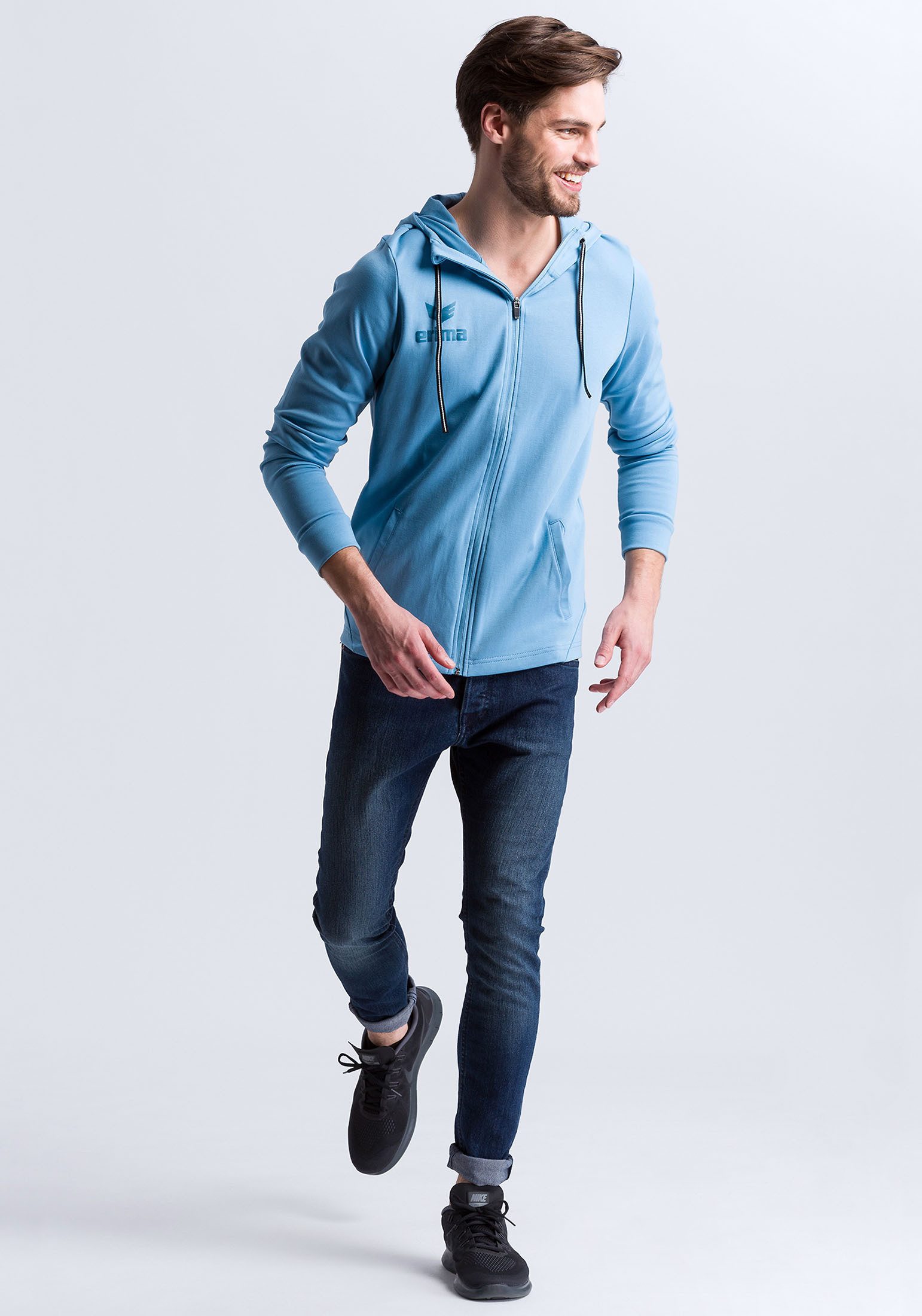 Erima Sweatjacke Herren Essential Kapuzensweatjacke