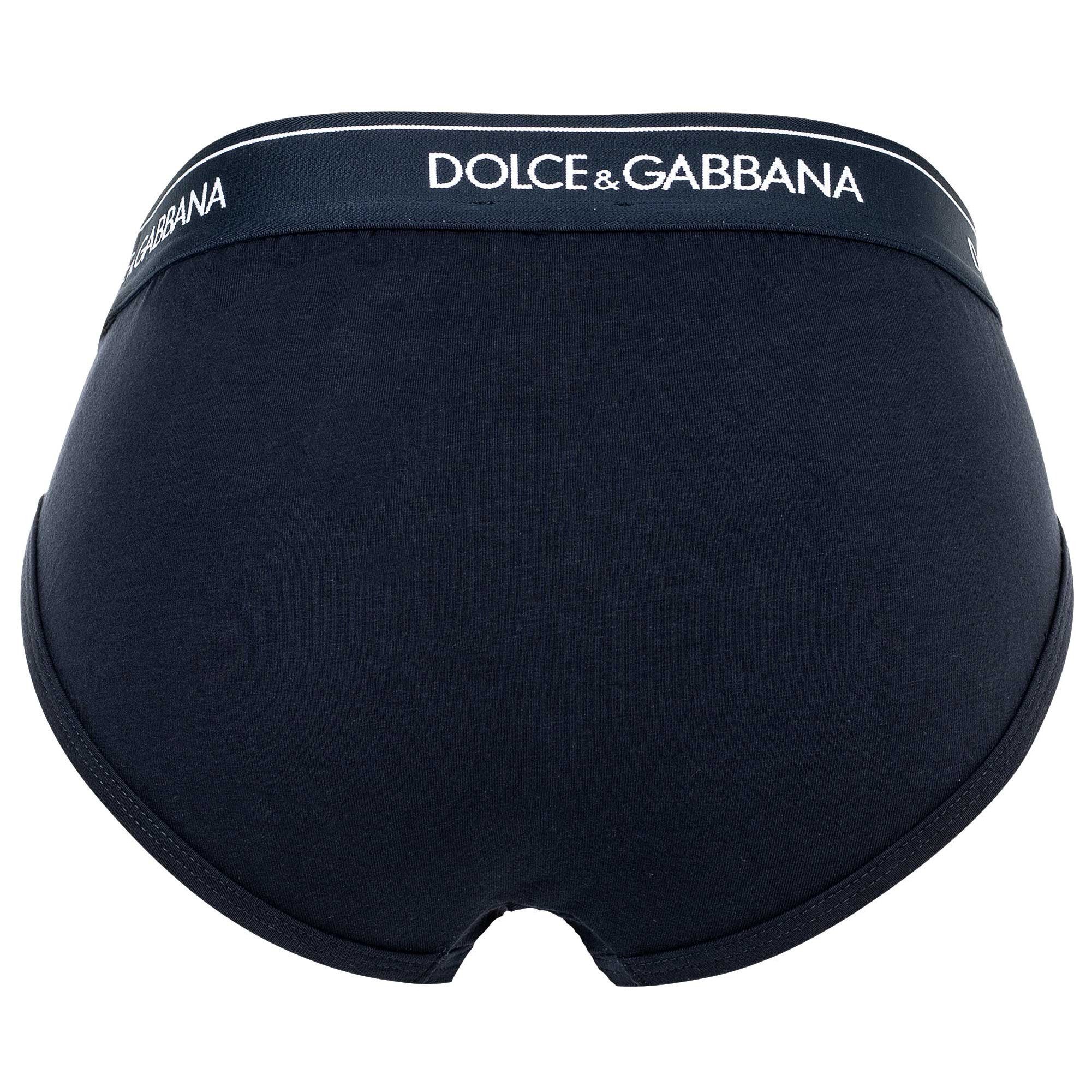 DOLCE & GABBANA Slip Herren Slip 2er Pack Baumwolle (Packung, 2er Pack)