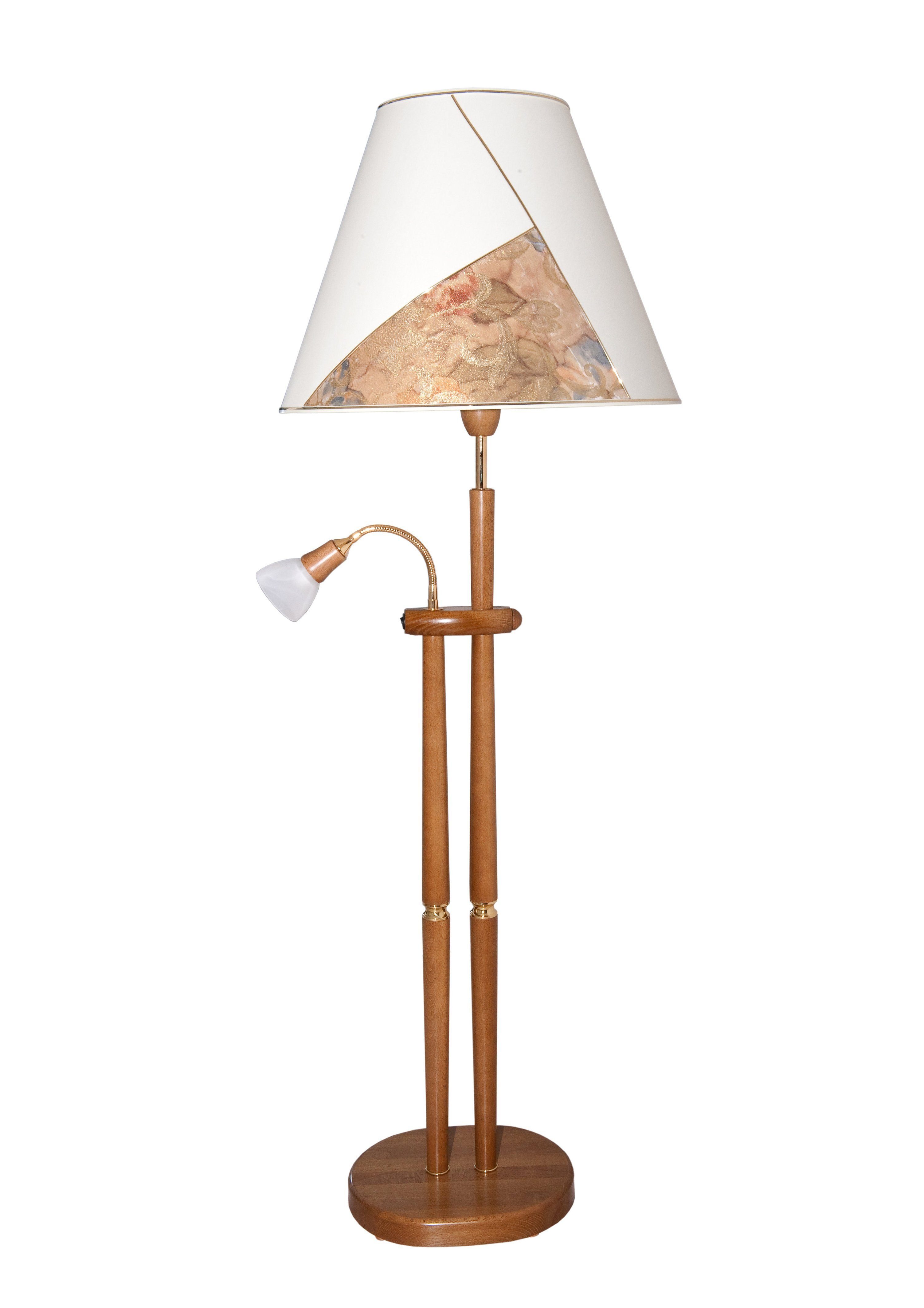 LED Stehlampe, LED wechselbar, Warmweiß, Mit Leseleuchte günstig online kaufen