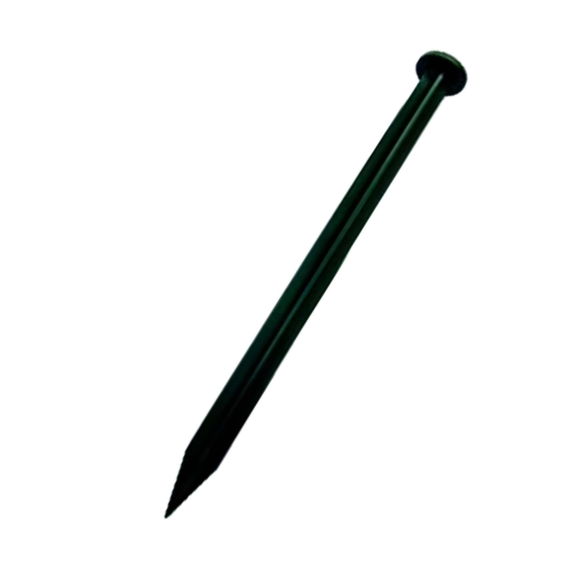 Jardinion Rasennagel Rasenkantennagel aus PVC für Rasenkanten Beeteinfassung, Schwarz, 1-St., Umrandung Gartenbeet, wetter- und witterungsbeständiges Material