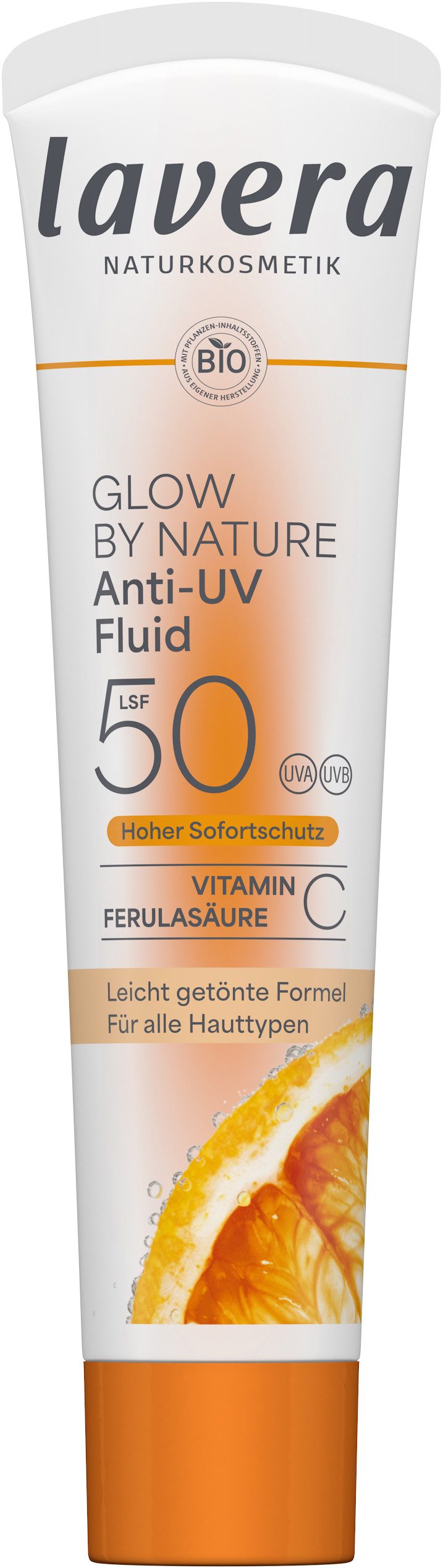 lavera Sonnenschutzfluid Glow by Nature Anti-UV Fluid LSF 50, 1-tlg.