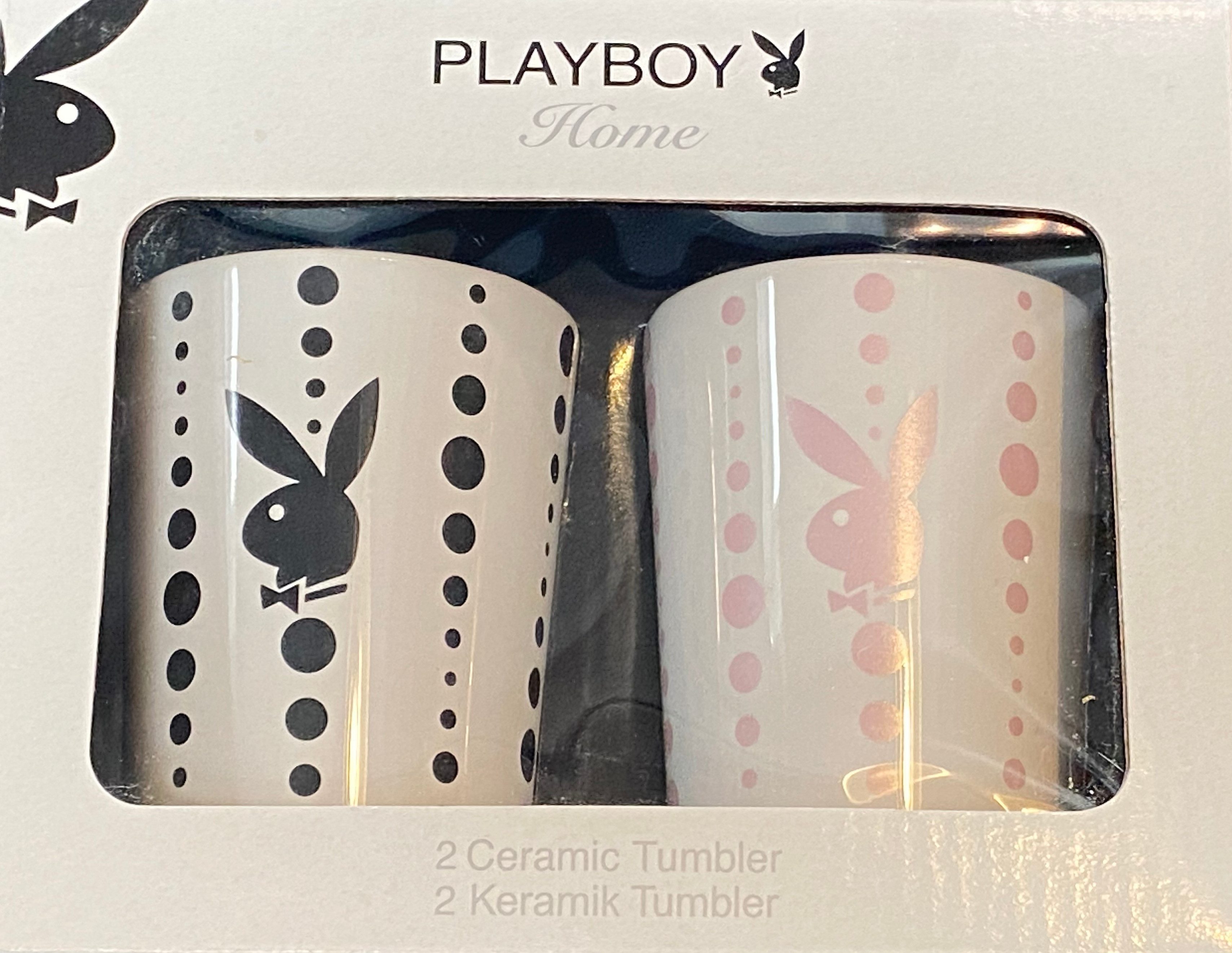 PLAYBOY Zahnputzbecher Playboy Home 2er Set Bunny Becher Zahnputzbecher Tri günstig online kaufen