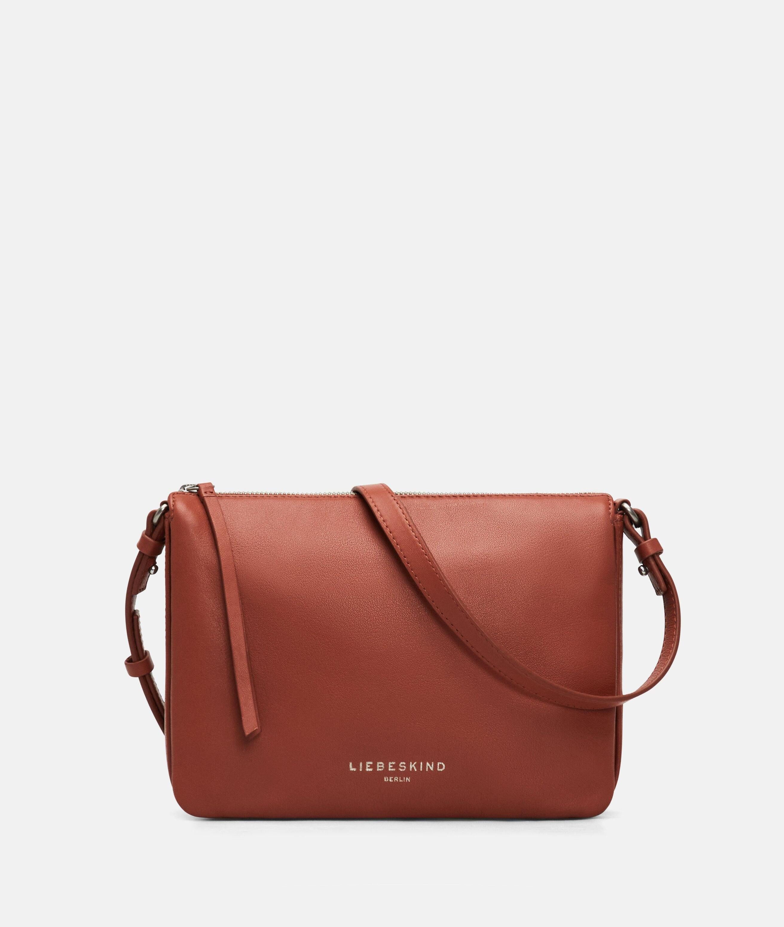 Liebeskind Berlin Umhängetasche Nina Crossbody M, Geräumige Umhängetasche aus hochwertigem Schafsleder