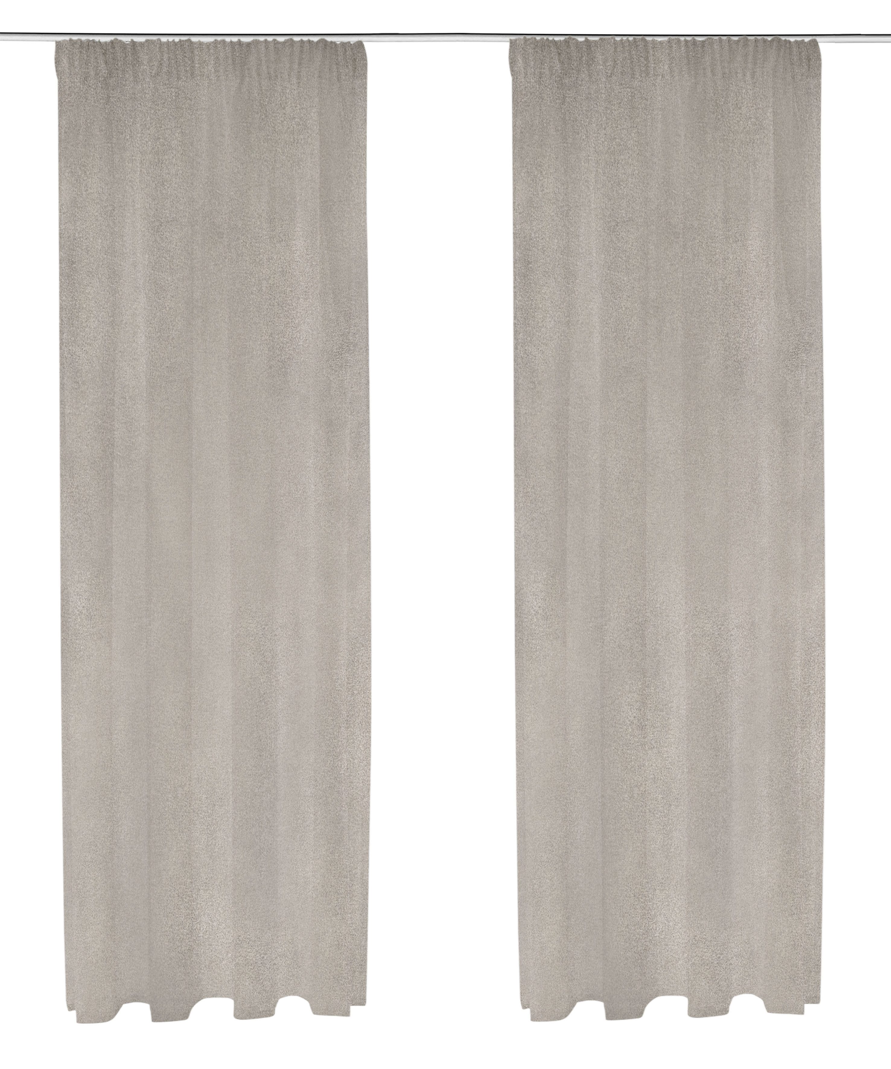 OTTO home Verdunkelungsvorhang Ronnel, 100% Lichtschutz (2 St), Multifunktionsband, verdunkelnd, Polyester, 2x einfarbig, Wohnzimmer, Schlaf/-Kinderzimmer, 100% – Bild 2 von 5