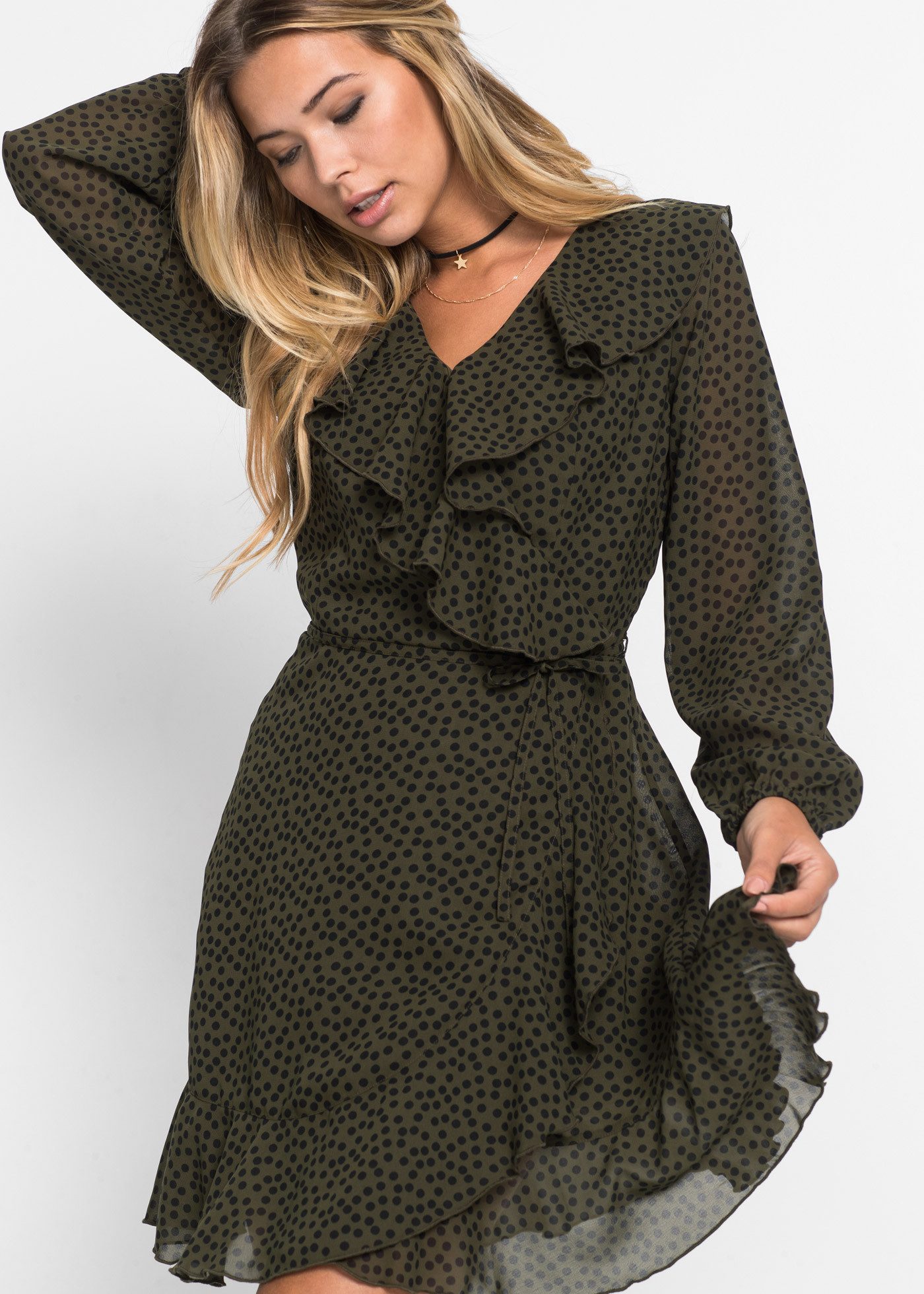 bonprix Minikleid Minikleid in Wickeloptik günstig online kaufen