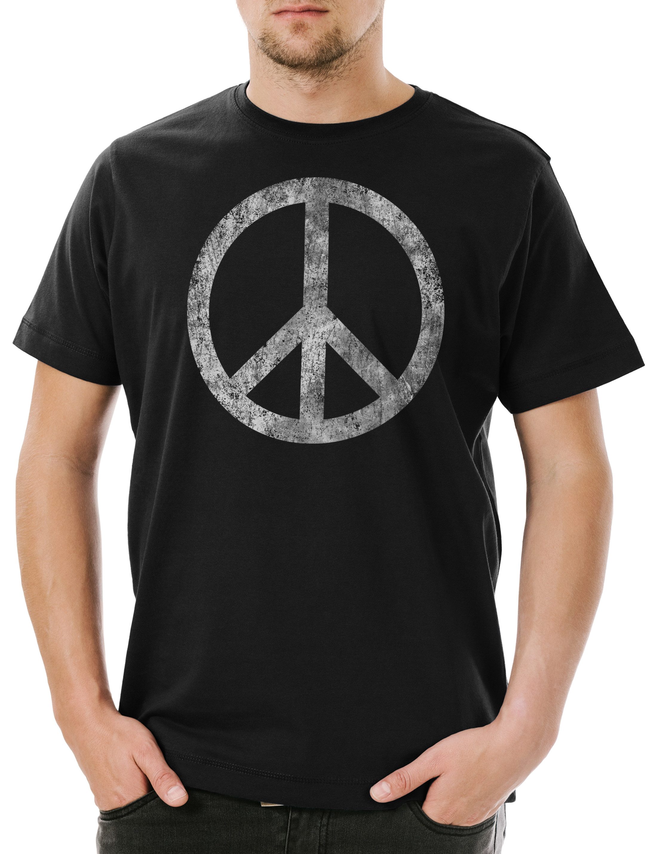 Urban Backwoods Print-Shirt Peace Symbol Herren günstig online kaufen
