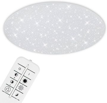 Briloner Leuchten LED-Sternenhimmel 3429016 VERB, CCT - über Fernbedienung, LED fest integriert, Kaltweiß, Neutralweiß, Tageslichtweiß, Warmweiß, CCT, Sternenhimmel, dimmbar, Fernbedienung, weiß, 75 cm