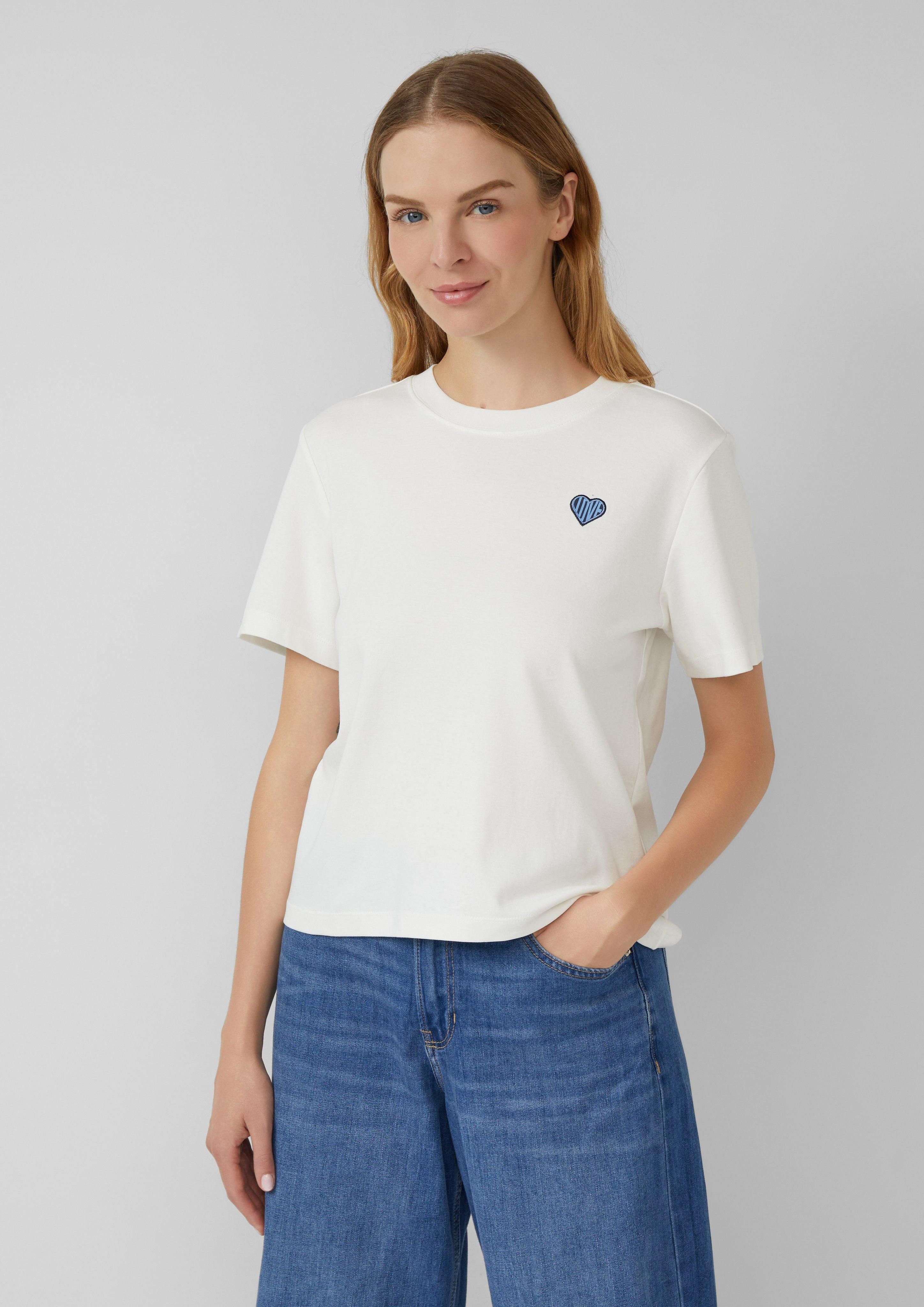 s.Oliver Kurzarmshirt T-Shirt aus Interlockjersey mit günstig online kaufen