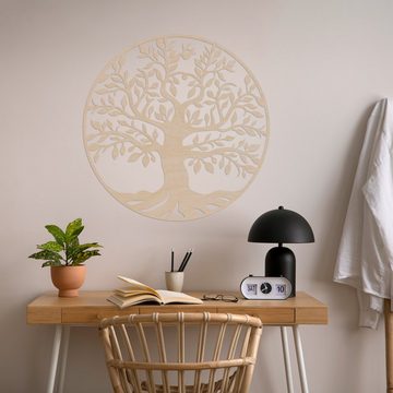 WANDStyle Wanddekoobjekt "Baum des Lebens" aus Holz, Pappel
