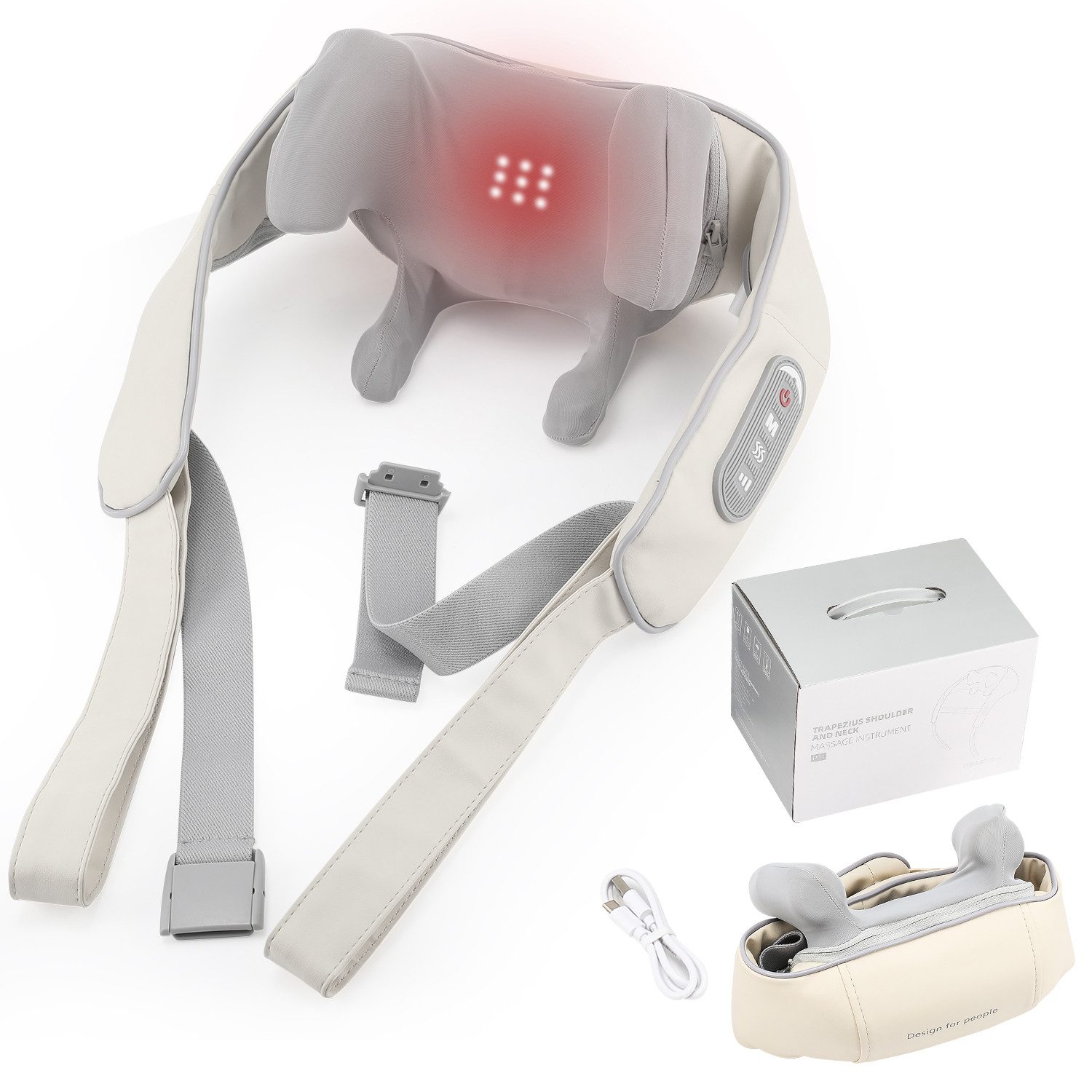 Nacken-Massagegerät Nacken Schulter Massagegerät mit verstellbarer Armschlaufe