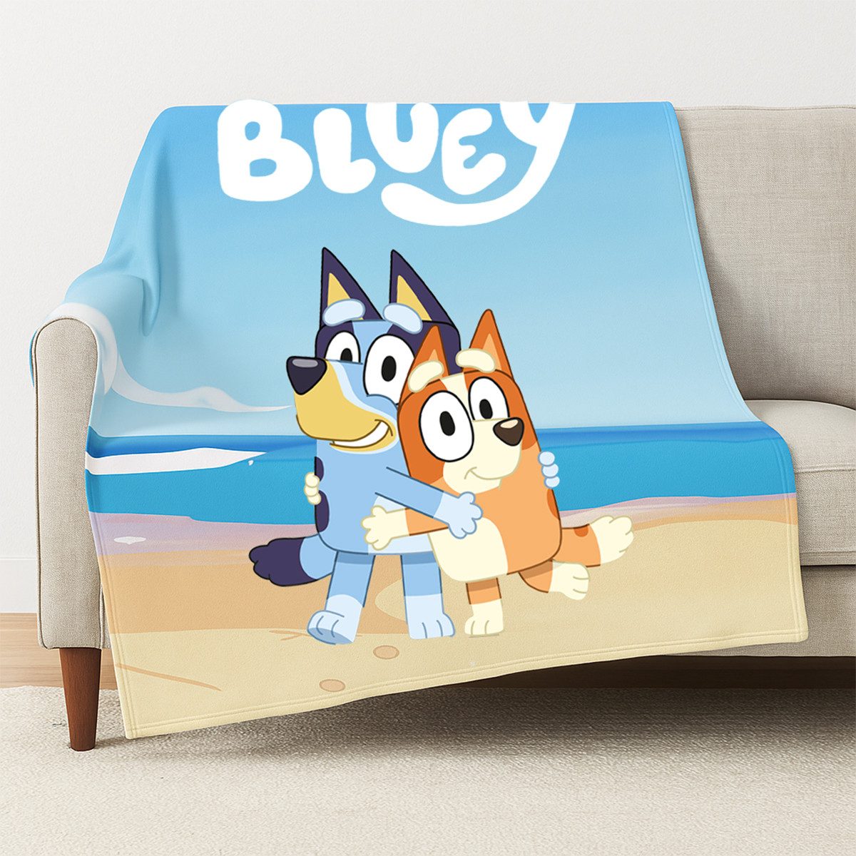 Jerry Fabrics Tagesdecke Bluey Weiche Fleecedecke günstig online kaufen