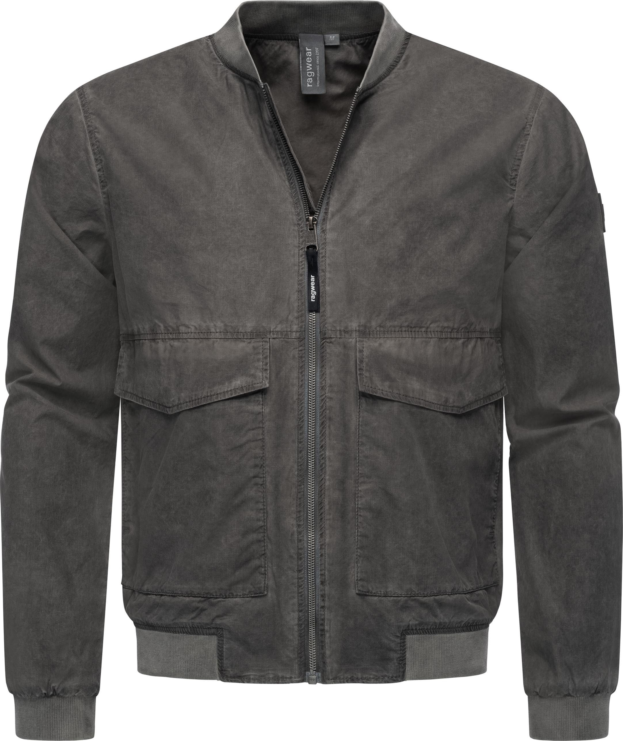 Ragwear Bomberjacke Daq lässige Herren Jacke kurz mit Rippstrickbündchen günstig online kaufen