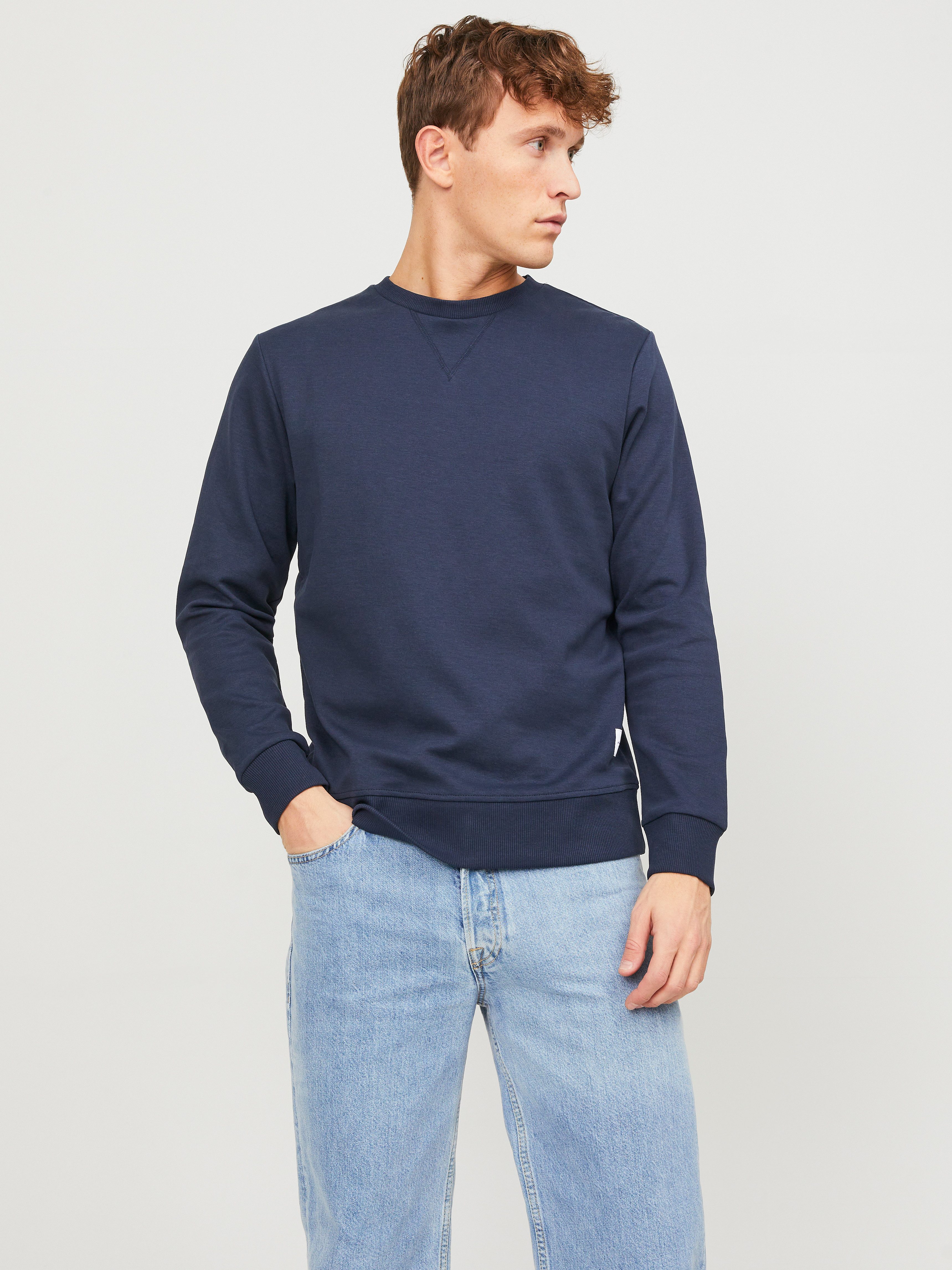 Jack & Jones Sweatshirt JJEBASIC mit Flaglabel und weicher Baumwollmischung günstig online kaufen
