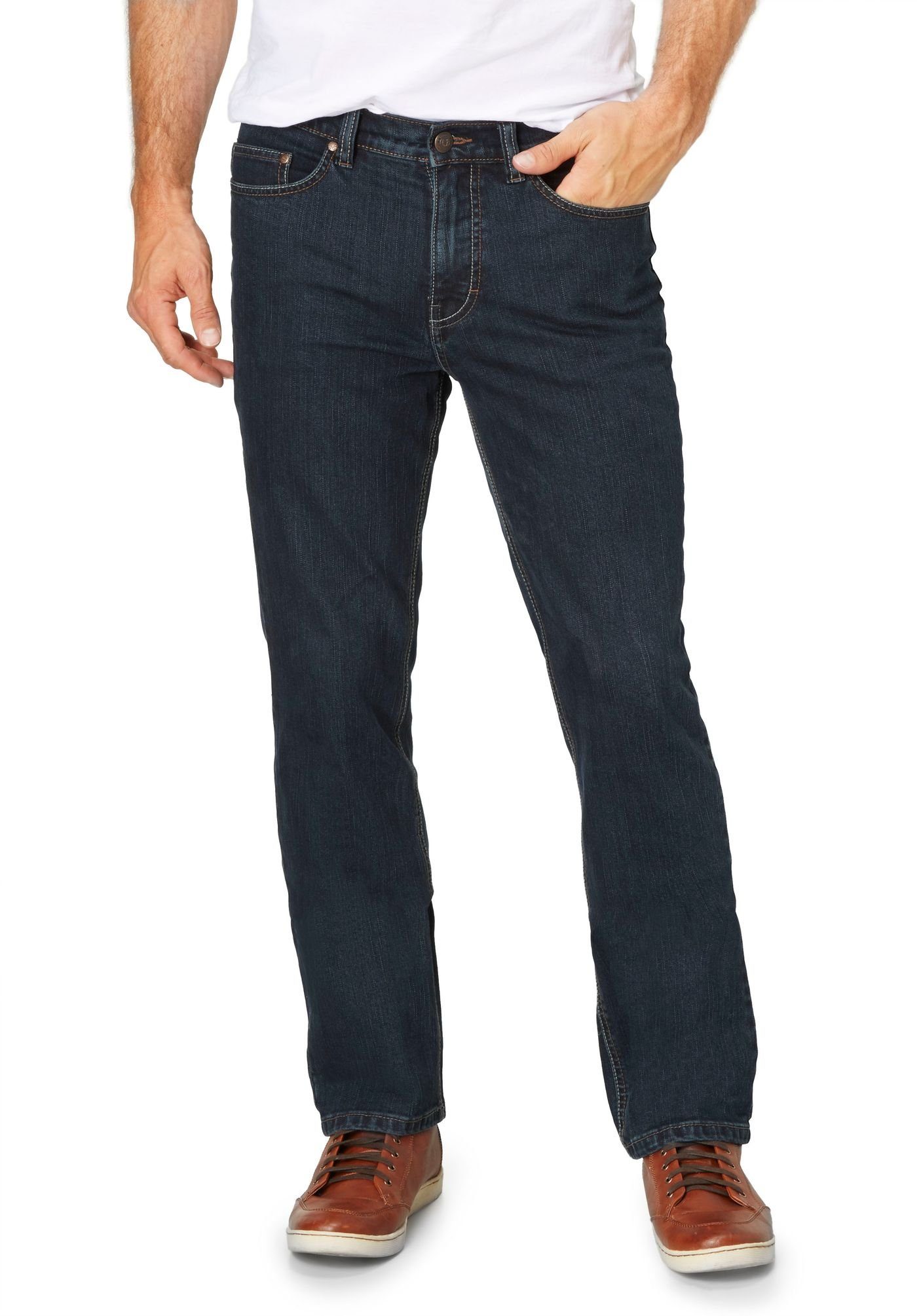 Paddock's 5-Pocket-Jeans Ranger Slim-Fit 5-Pocket-Style dark blue stone(4480)