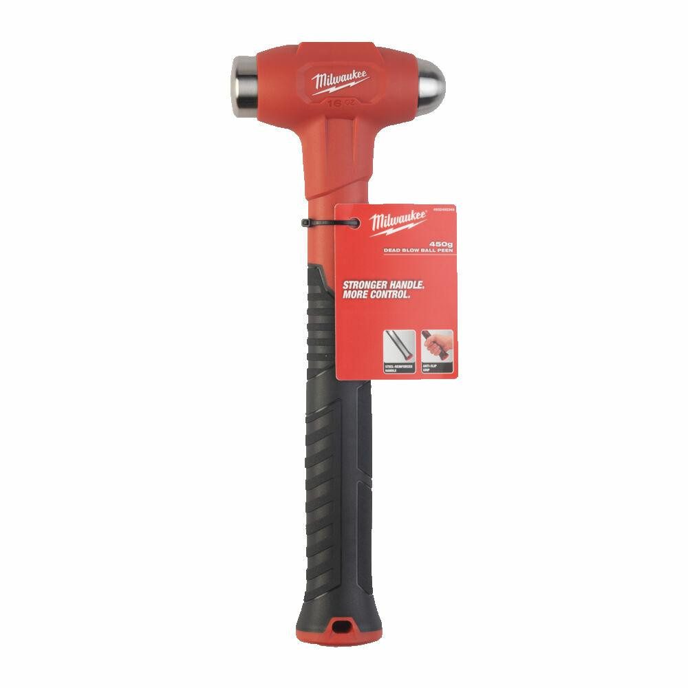Milwaukee Hammer MILWAUKEE Schlaghammer 450g mit kugelförmiger Spitze und reduziertem