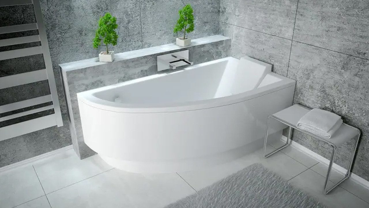 Xlmoebel Eckwanne Acryl Badewanne in modernem Design für stilvolles Badezimmer, (1-tlg), Hergestellt in Europa