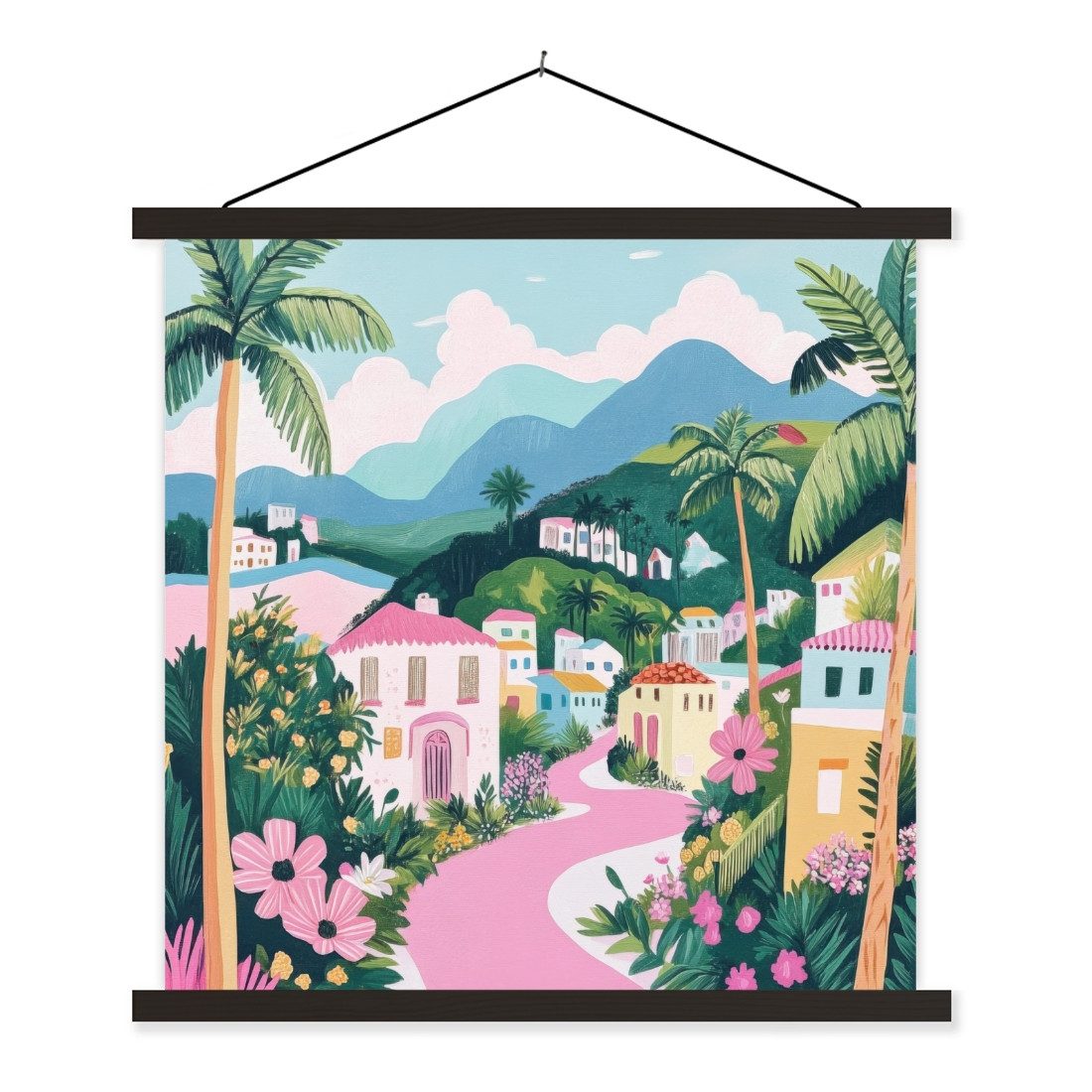 MuchoWow Poster Bunt - Häuser - günstig online kaufen