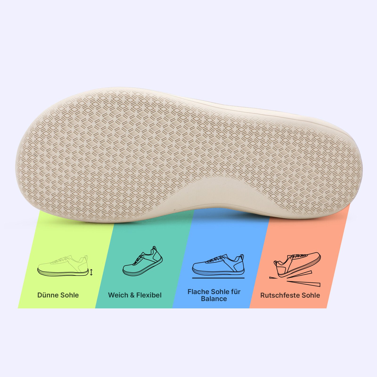 DOTALES Citystep Barfußschuhe Damen & Herren Barfuß Sneaker Barfußschuh Minimalschuhe