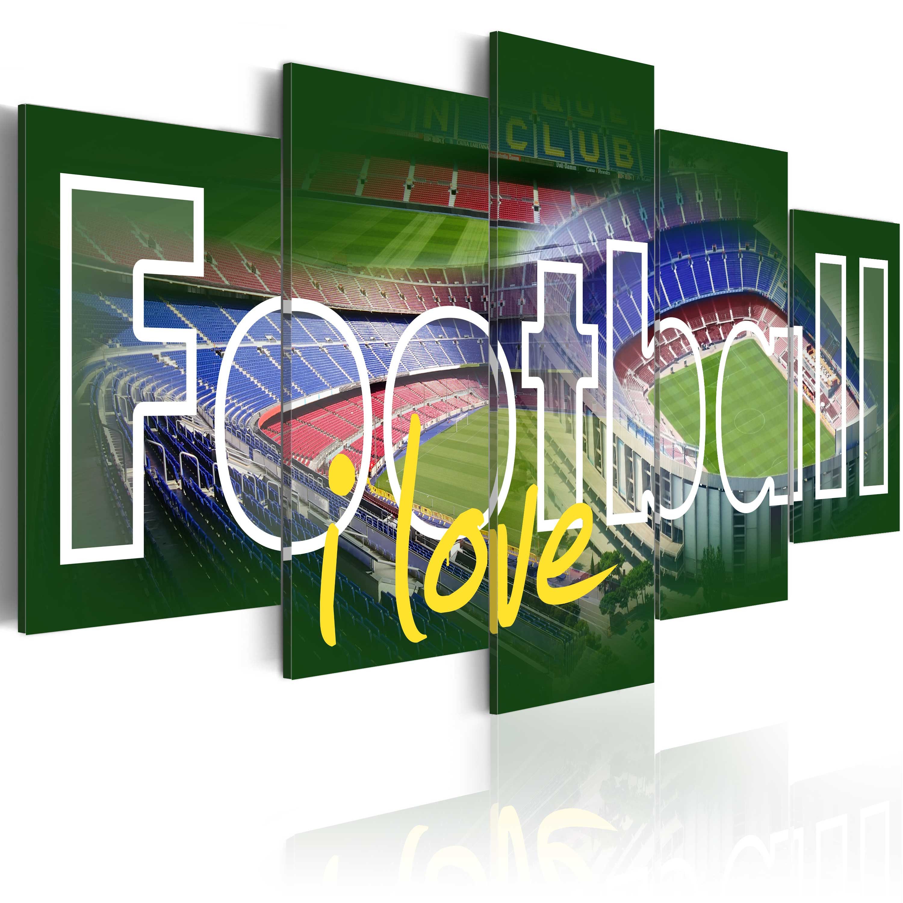 Artgeist Wandbild I Love Football