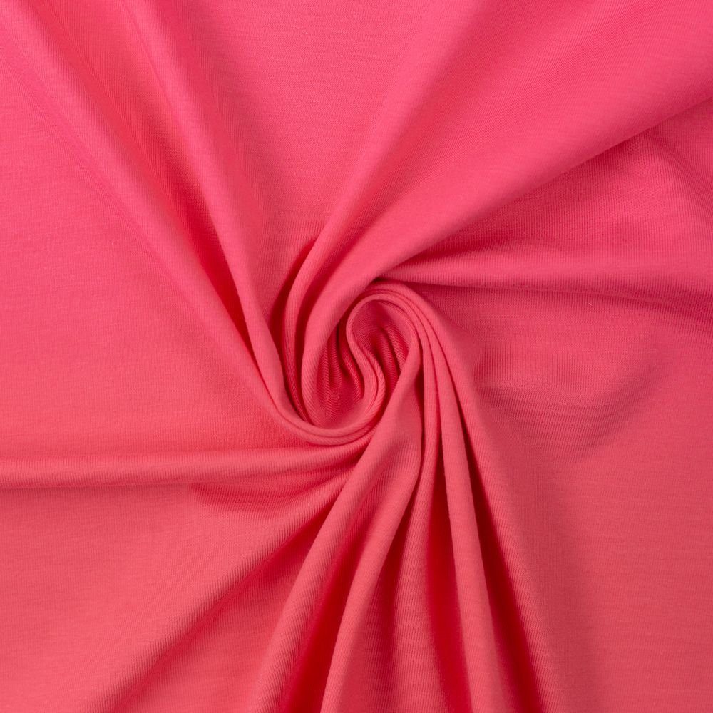 larissastoffe Stoff Viskosejersey Uni Viskose Stoff Meterware, Swafing pink, Meterware, 50 cm x 150 cm