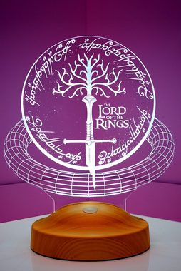 Geschenkelampe LED Nachttischlampe Schwert vom Herr der Ringe 3D mehrfarbiges Nachtlicht für LOTR Fans!, Leuchte 7 Farben fest integriert, Geburtstagsgeschenk für Freunde