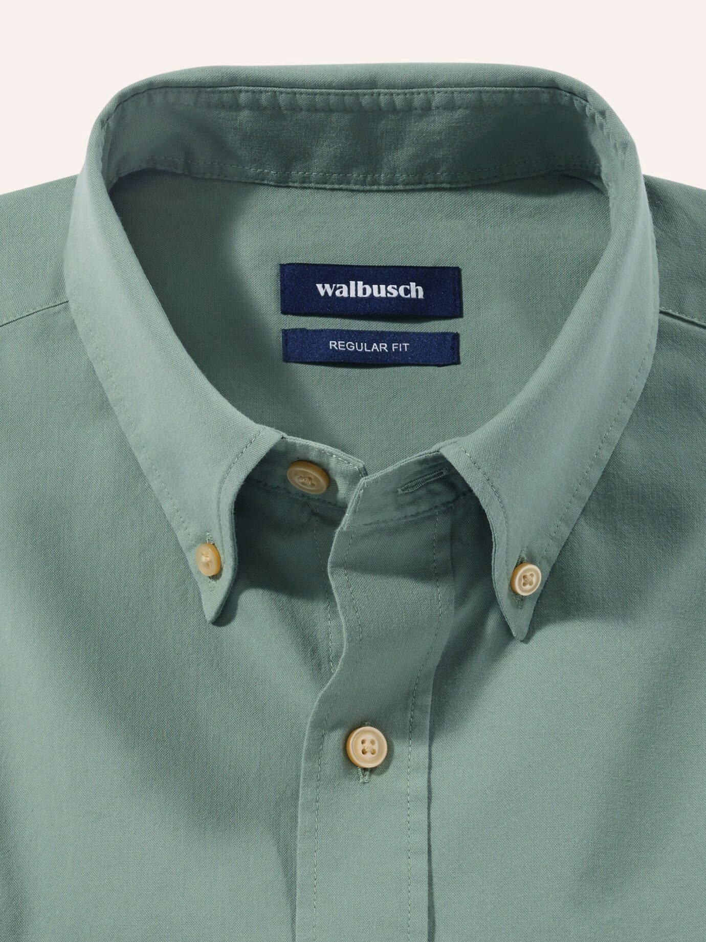 Walbusch Langarmhemd Herren Hemd aus Royal-Oxford Regular fit Kentkragen Langarm, modern, pflegeleicht, atmungsaktiv – Bild 4 von 4
