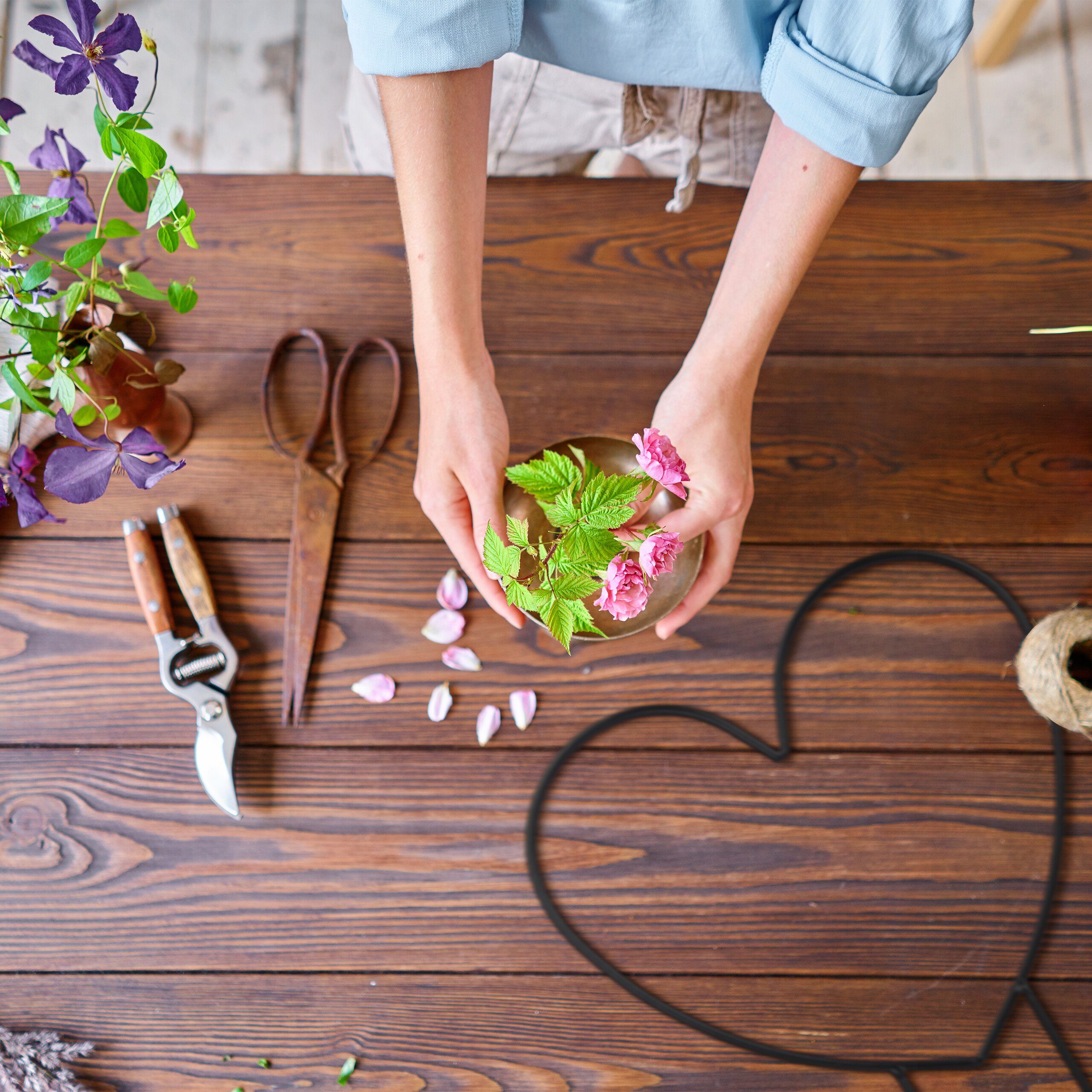 relaxdays Rankhilfe Herz im 2er Set