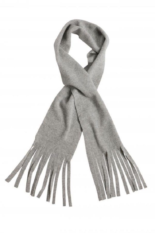 Myrtle Beach Fleeceschal Klassischer Fleece Schal mit Fransen 150 x 15 cm, mit Fransen