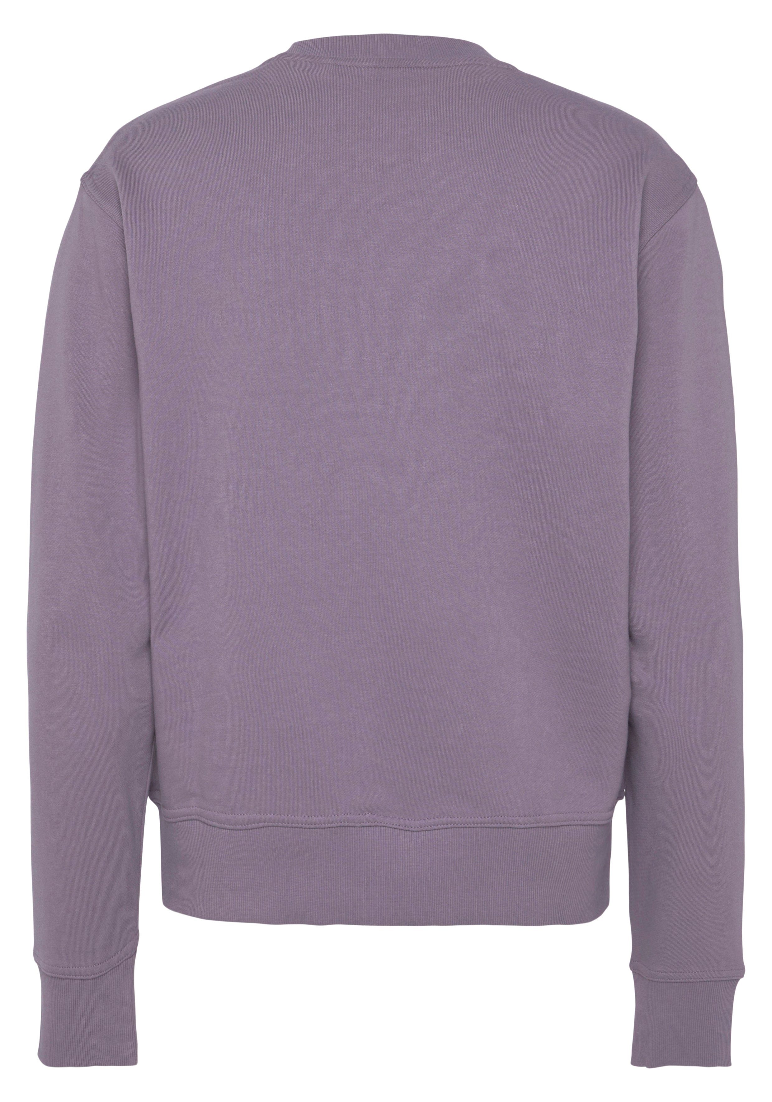 BOSS mit Sweatshirt WeBasicCrew purple Print ORANGE