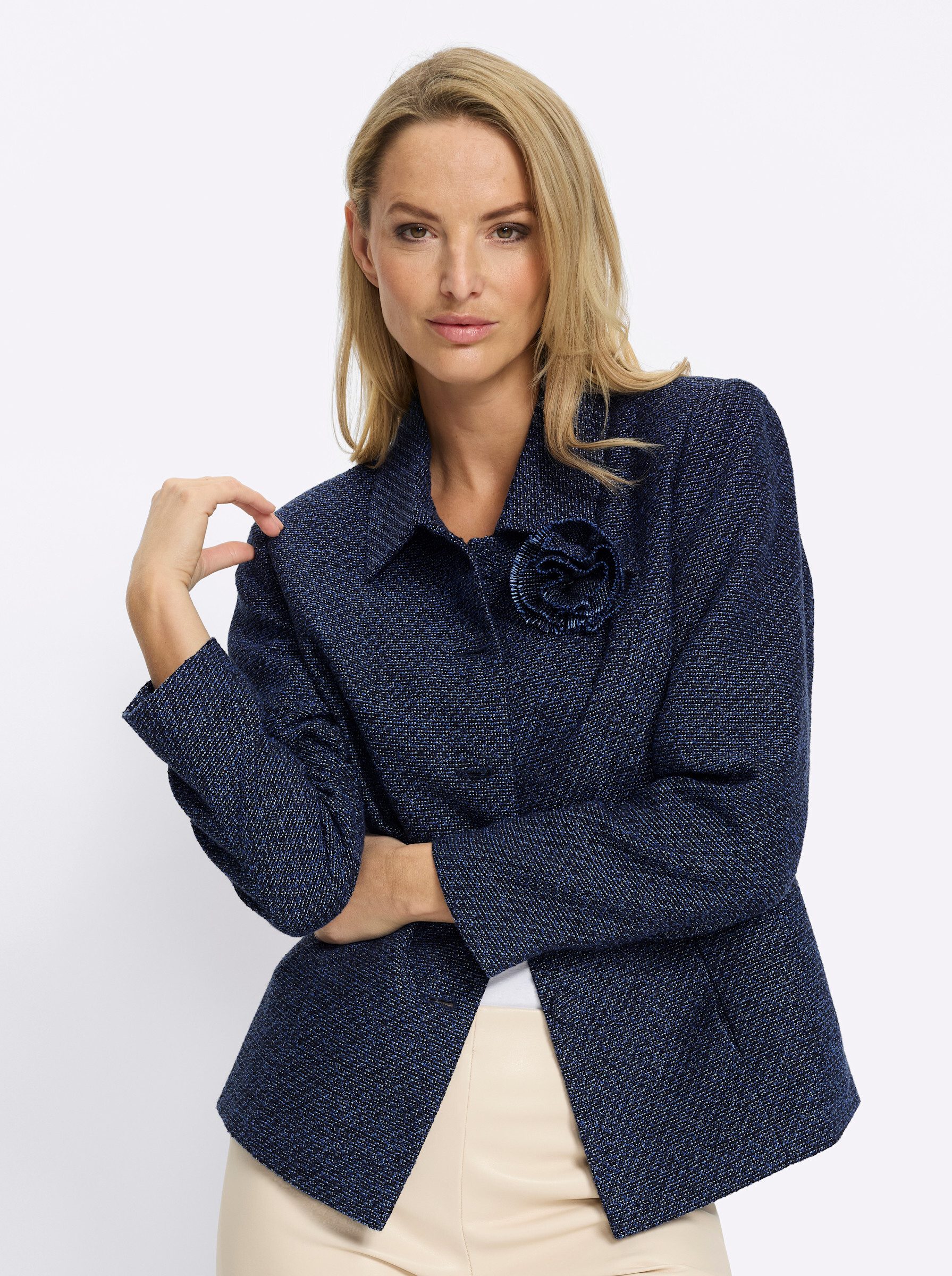 heine Blusenblazer Bouclé-Blazer .