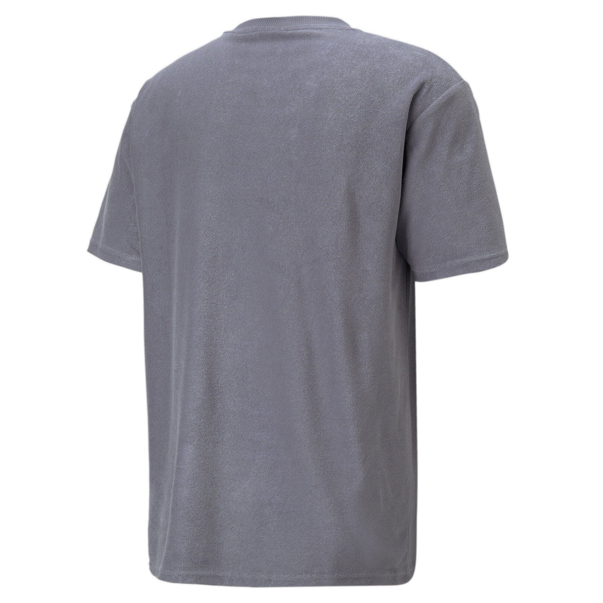 Gray Frottee-T-Shirt Tile Herren PUMA T-Shirt Classics