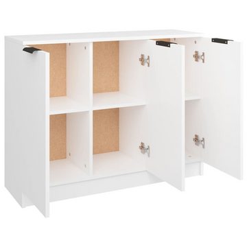 furnicato Sideboard Weiß 90,5x30x70 cm Holzwerkstoff