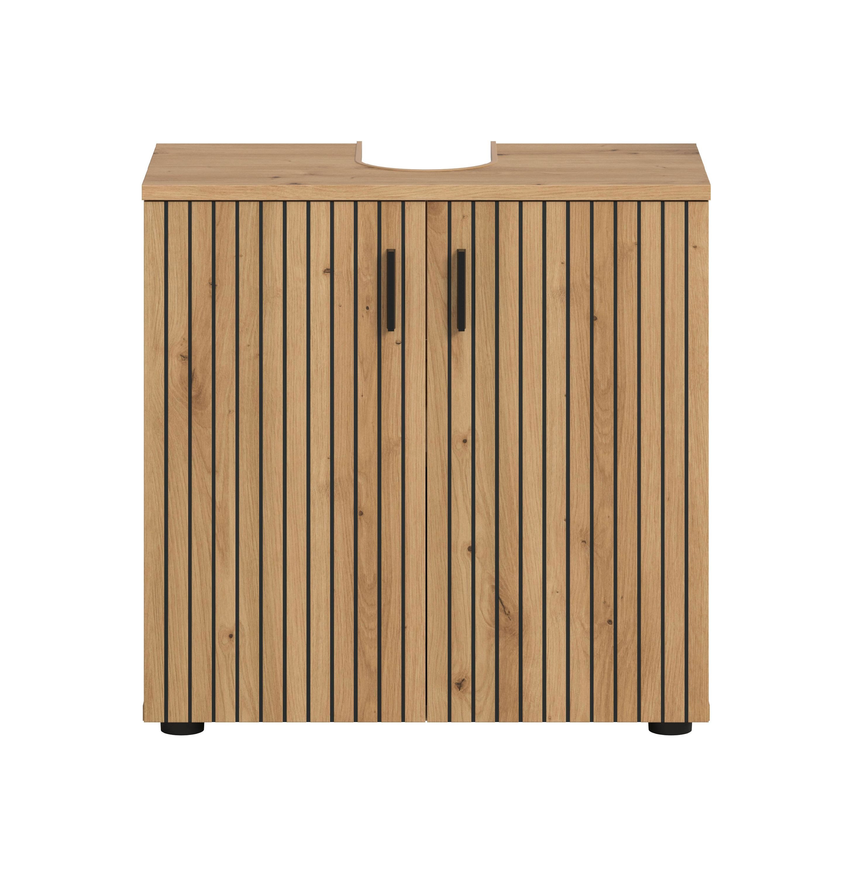 xonox.home Waschbeckenunterschrank Artisan Oak Nachbildung Melamin günstig online kaufen