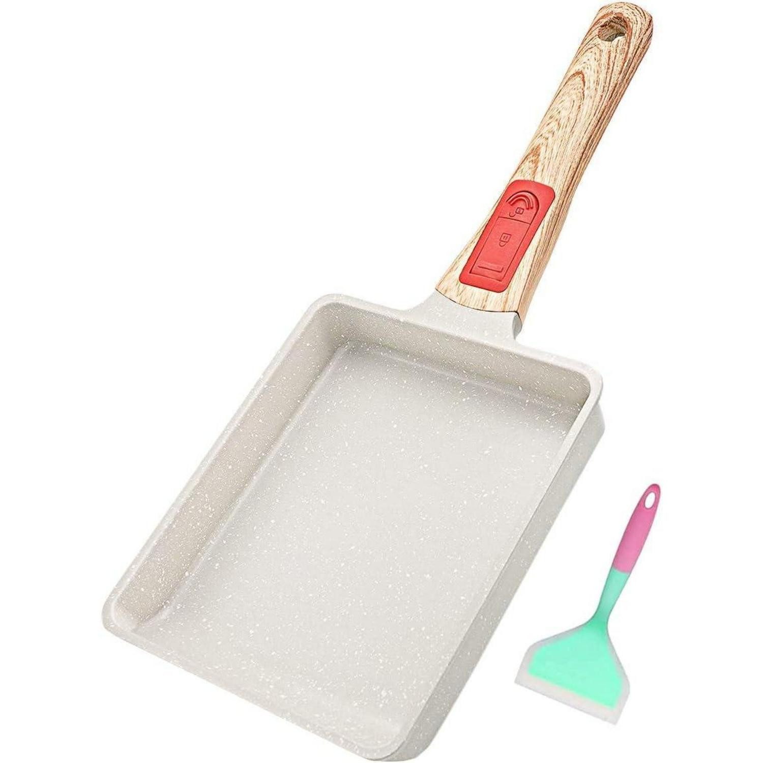 LuxusKollektion Bratpfanne Tamagoyaki Pfanne Antihaft Rechteck 19 x 16 cm