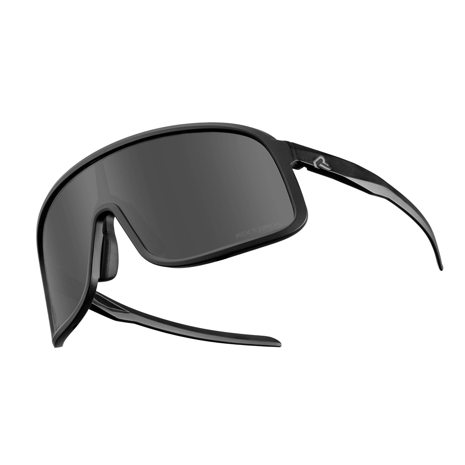 ROCKBROS Fahrradbrille Sportbrille Herren Damen Fahrrad Rennrad Outdoor TR90 Rahmen, photochrom, polarisiert, UV401 Schutz, verstellbare Nasenpads, robust
