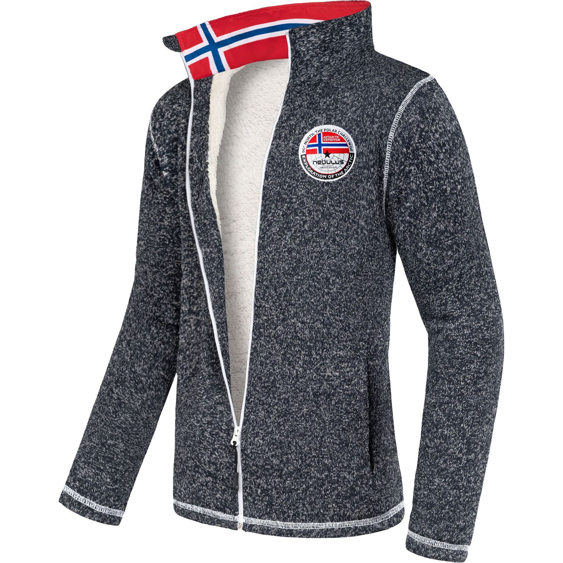 Nebulus Fleecejacke FALLOU, P5499 - Herren, navy meliert, XL