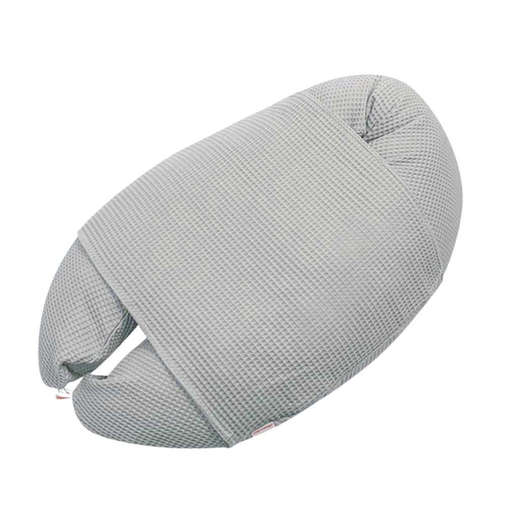 HOBEA-Germany Stillkissenbezug Baby Lagerungsbezug Waffelmuster grau, günstig online kaufen