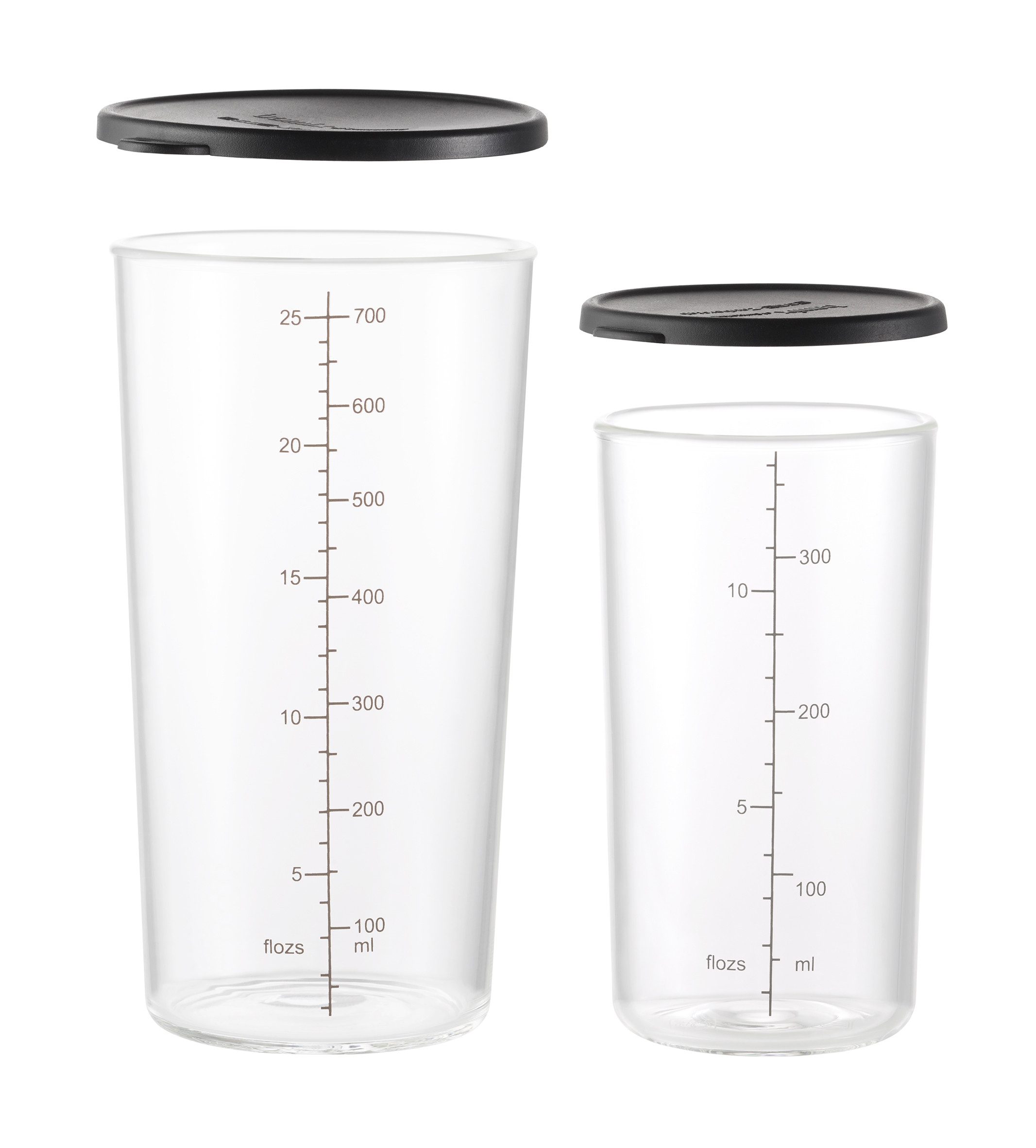 ESGE-Zauberstab Messbecher ESGE-Zauberstab Becherset-Glas 7150, (Becherset, 2 Becher mit Deckel)