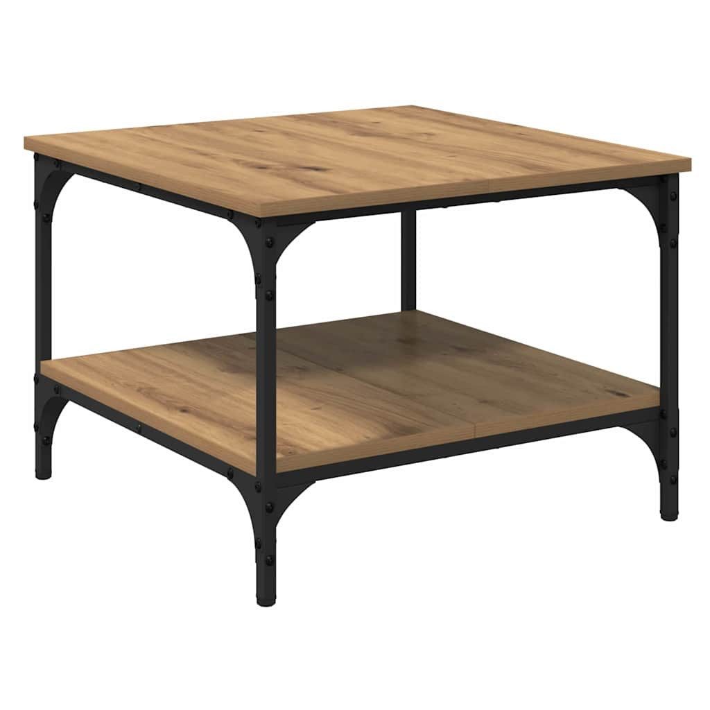 vidaXL Nachttisch Couchtisch Artisan-Eiche 55 x 55 x 40 cm Holzwerkstoff (1-St)