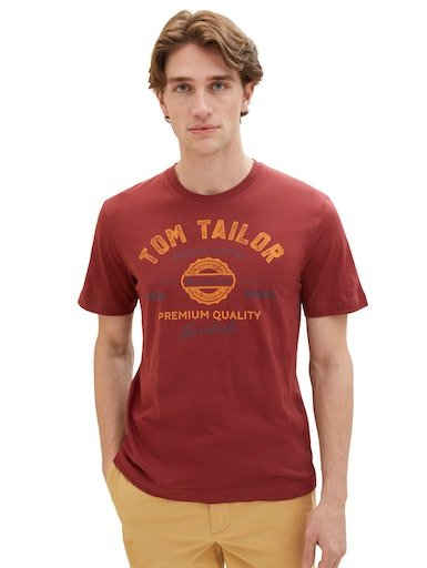 TOM TAILOR T-Shirt mit großem Logofrontprint