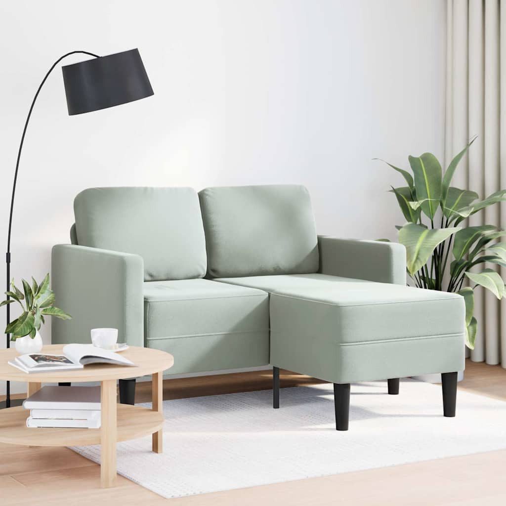 vidaXL Sofa 2-Sitzer-Sofa mit Chaiselongue L-Form günstig online kaufen