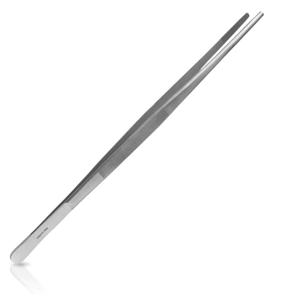 May Präzisionspinzette Universal Haushaltspinzette gerade runde Spitze innen gerieft