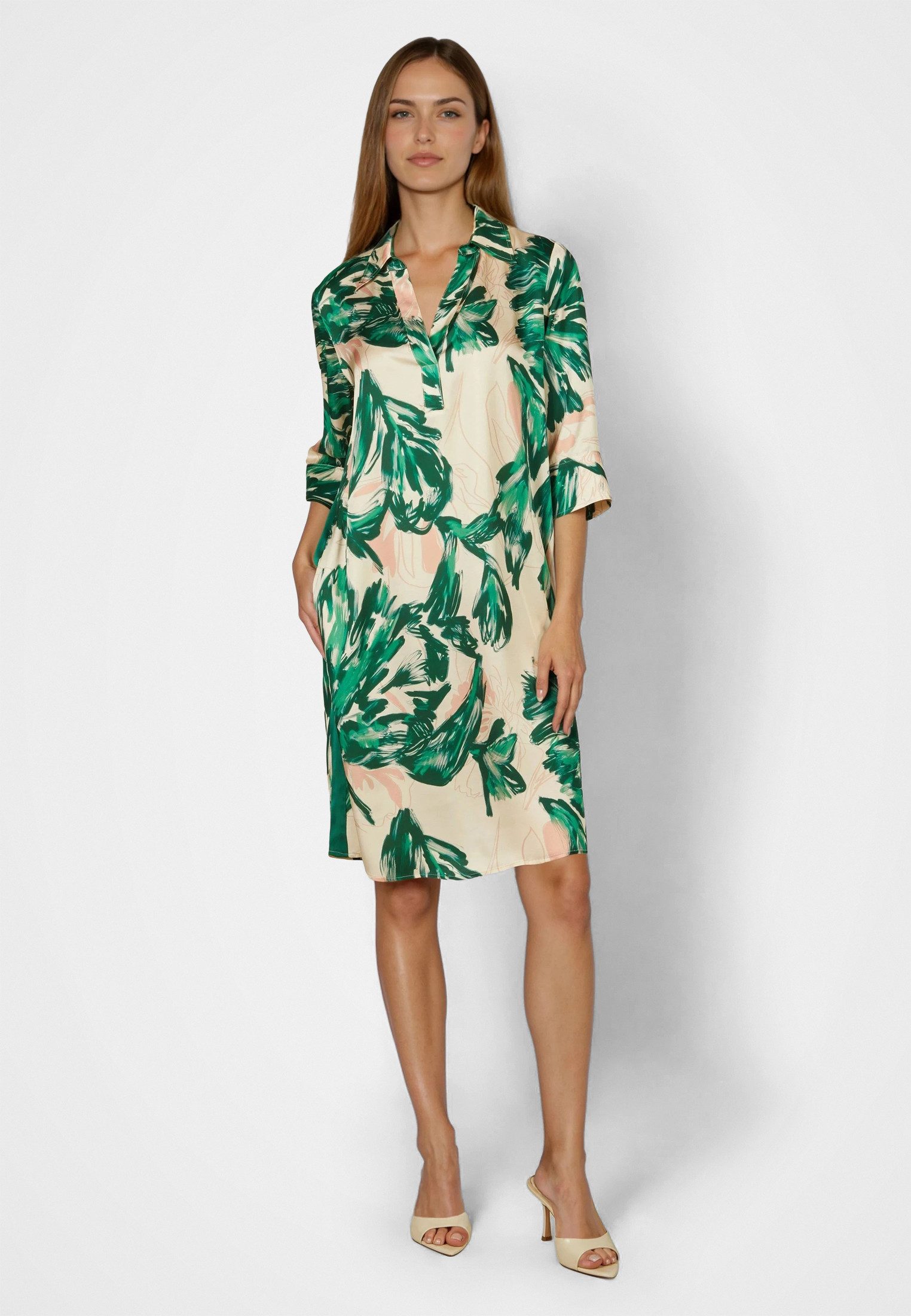 MARC AUREL Druckkleid mit grünem Print günstig online kaufen