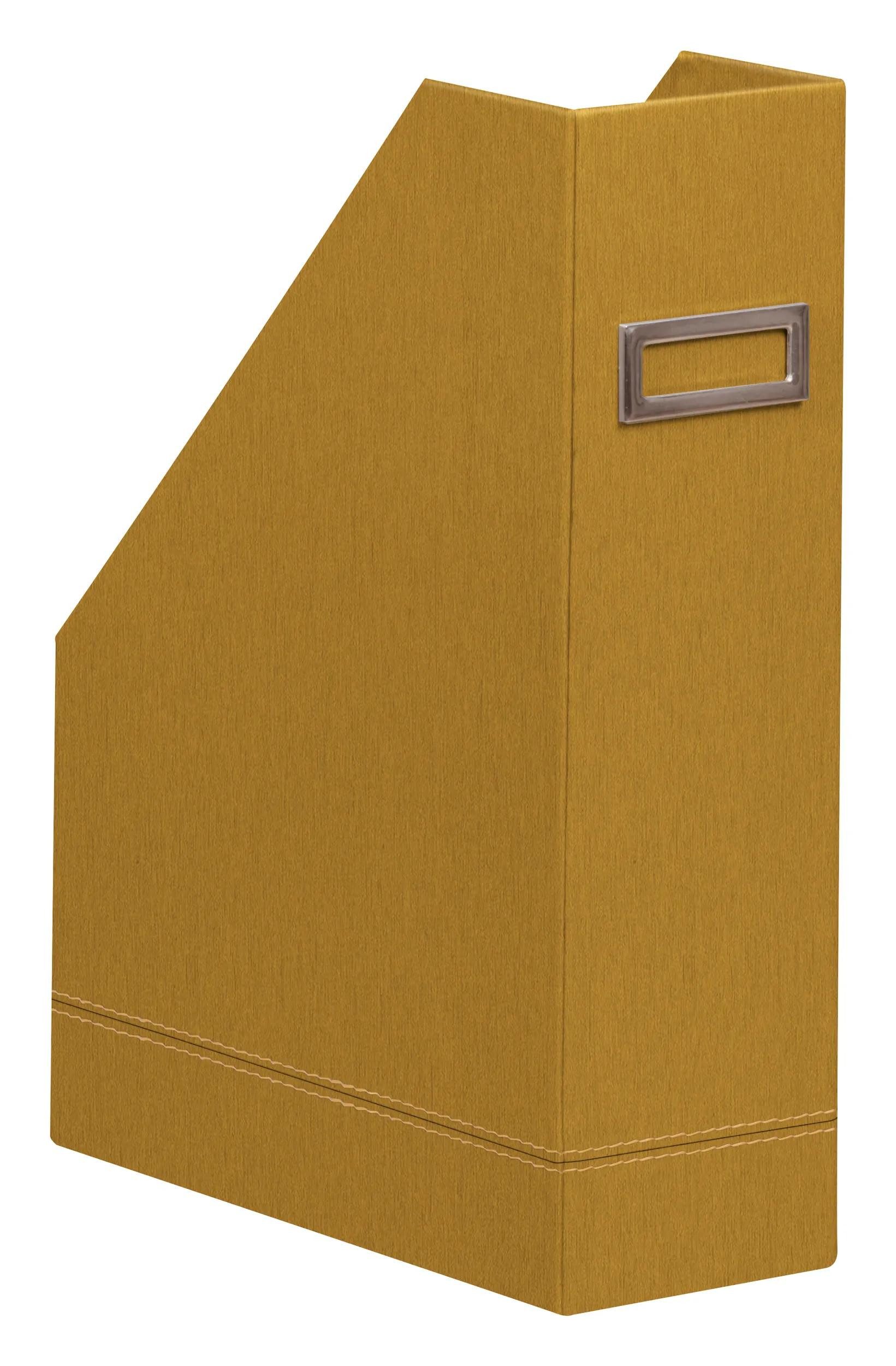 Rhodia Notizheft Rhodiarama Stehsammler aus Kunstleder, 10x25x31cm - Gold 194538C, Stehsammler