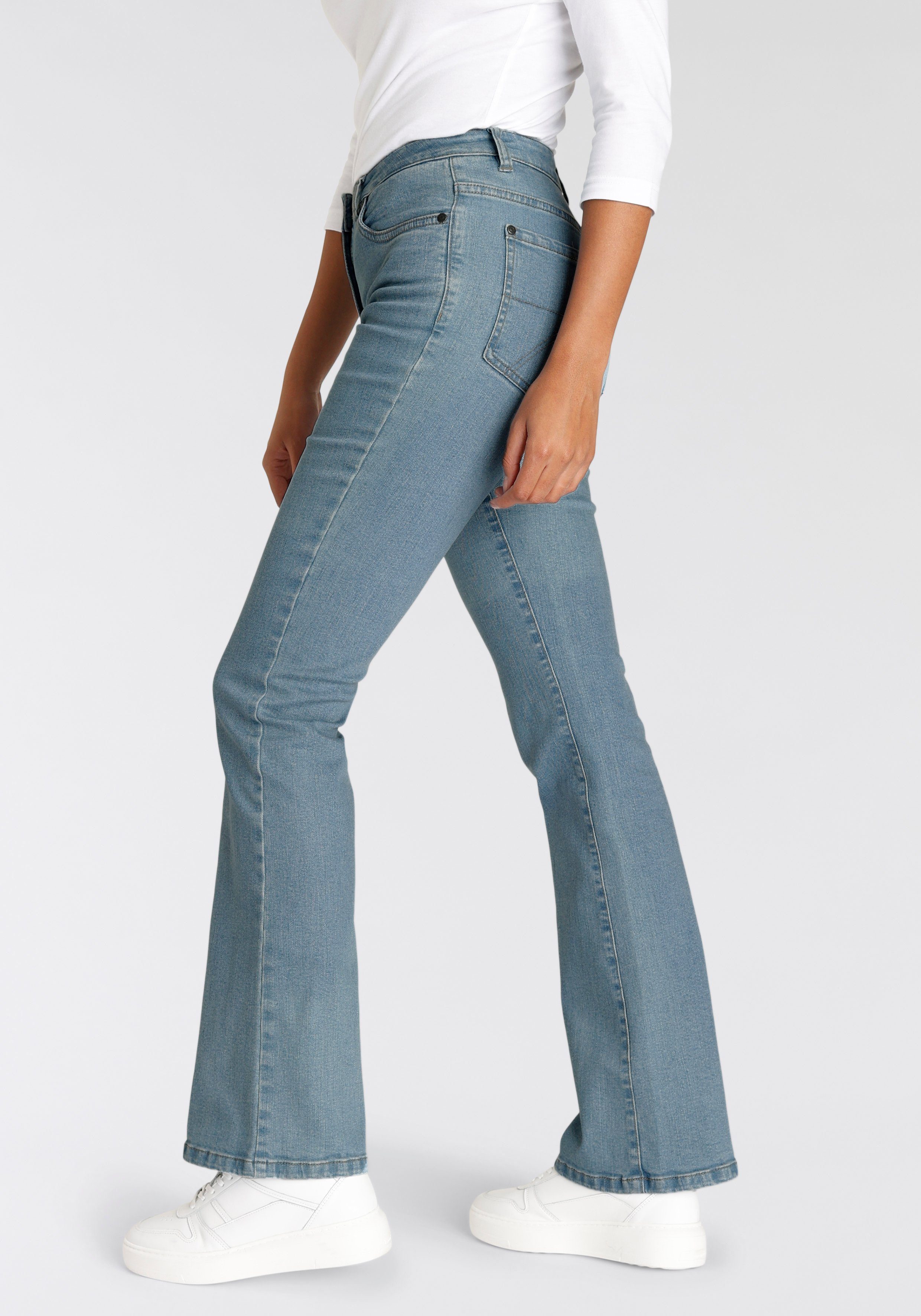 Arizona Bootcut-Jeans hohe Leibhöhe