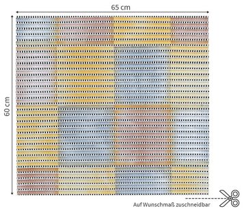 matches21 HOME & HOBBY Antirutschmatte Waschmaschinenauflage Kachel bunt 65 x 60 cm rutschfest, Waschmaschinenabdeckung als Abdeckung für Waschmaschine und Trockner