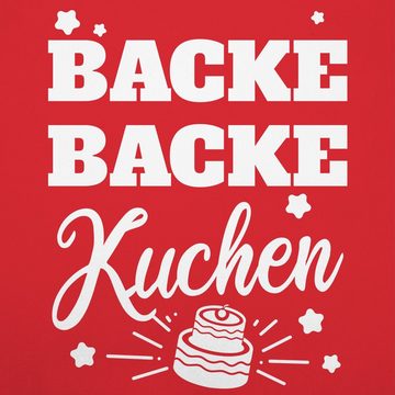 Shirtracer Kochschürze Backe Backe Kuchen, (1-tlg), Küchenschürze zum Kochen