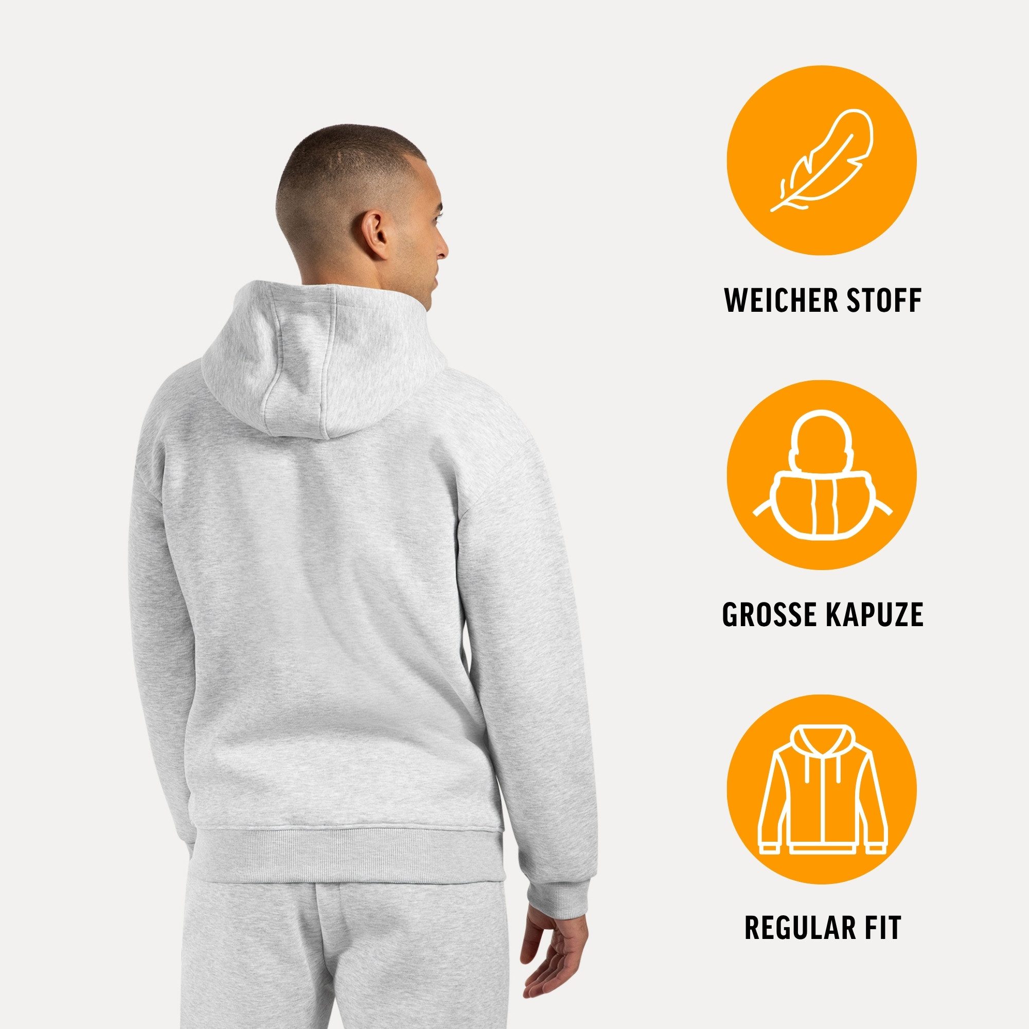 Smilodox Kapuzenstrickjacke Ilyas, Oversize Zip Hoodie, Strickjacke mit Log günstig online kaufen